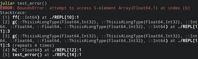 Stacktrace in 0.6