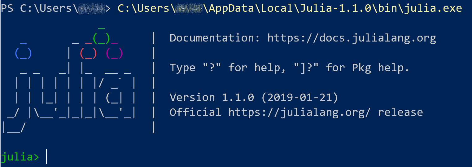 Julia REPL